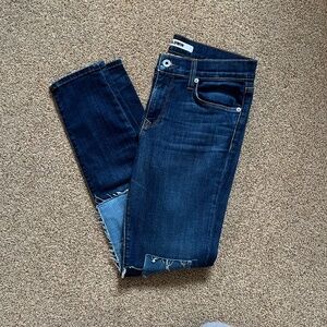 Baldwin The Rivington Skinny Crop Jeans with Patches